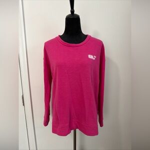 Vineyard Vines Womens Pink Crew Neck Long Sleeved Sweater - Size Large